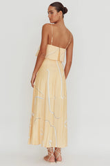 Cressida Line Ruffle Maxi Dress Mango