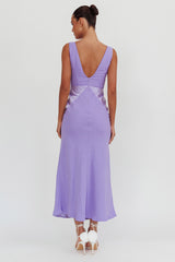 Soul Fire V-Neck Maxi Dress Lilac