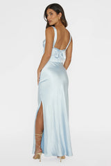 Sitara Tied Back Maxi Dress Blue