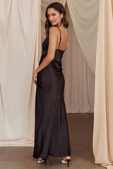 Better Believe Lace Insert Maxi Dress Black