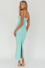 Sunny Coast Piping Trim Maxi Dress Peppermint