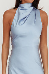 Shana Halterneck Maxi Dress Blue