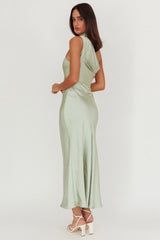Shana Halterneck Maxi Dress Sage