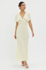 Dare To Live V-Neck Maxi Dress Butter