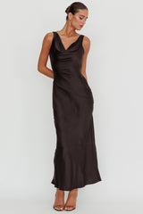 Cassiopeia Open Back Maxi Dress Black