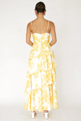Hopeful Tiered Layered Maxi Dress Yellow