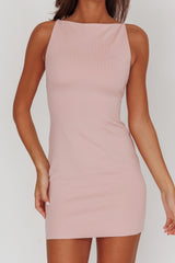 Chella Sleeveless Mini Dress Dusty Pink