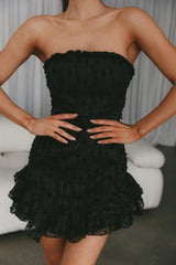 Cece Embellished Bandeau Dress Black