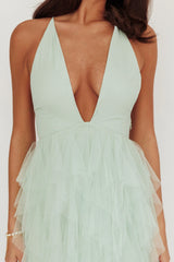 Auguste Cascading Frill Maxi Dress Mint