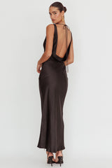 Cassiopeia Open Back Maxi Dress Black