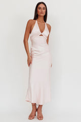 Jassinta Keyhole Bust Maxi Dress Pink