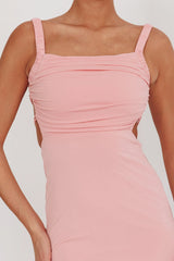 Dream Crush Lace-Up Back Maxi Dress Pink