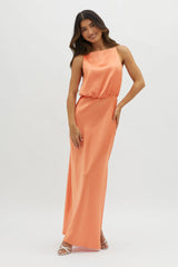 Midnight Hour Side Split Midi Dress Sunset