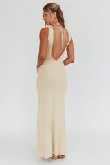 Tarli Low Back Maxi Dress Butter